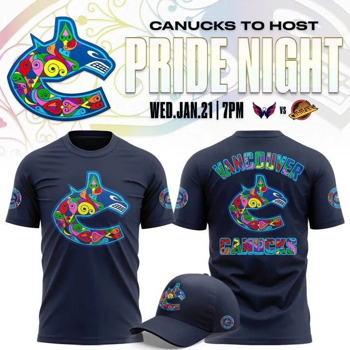 Vancouver Canucks Hockey Limited Edition 2026 Pride Night T-Shirt Team Merch Best Gift For Fans