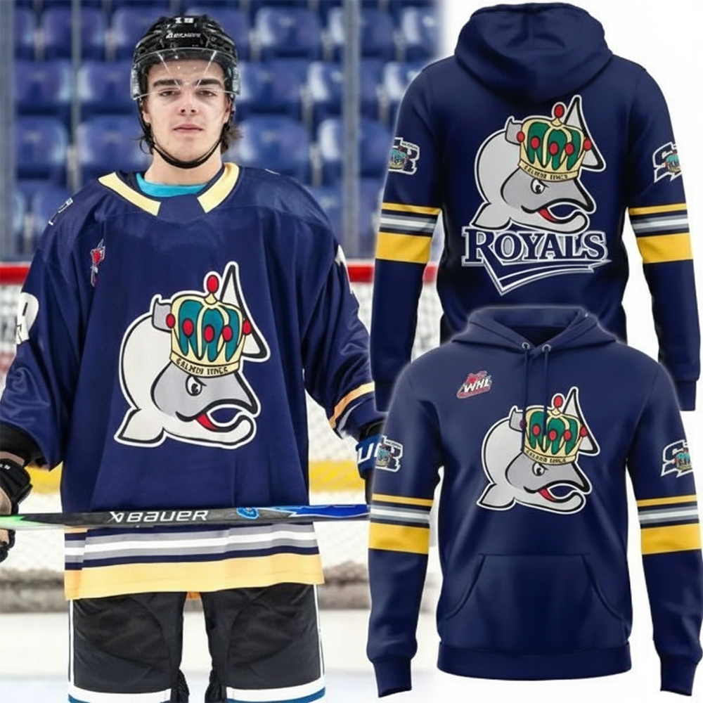 Victoria Royals Merch Salmon Kings Hoodie Victoria Royals Apparel Hockey Fans Gifts