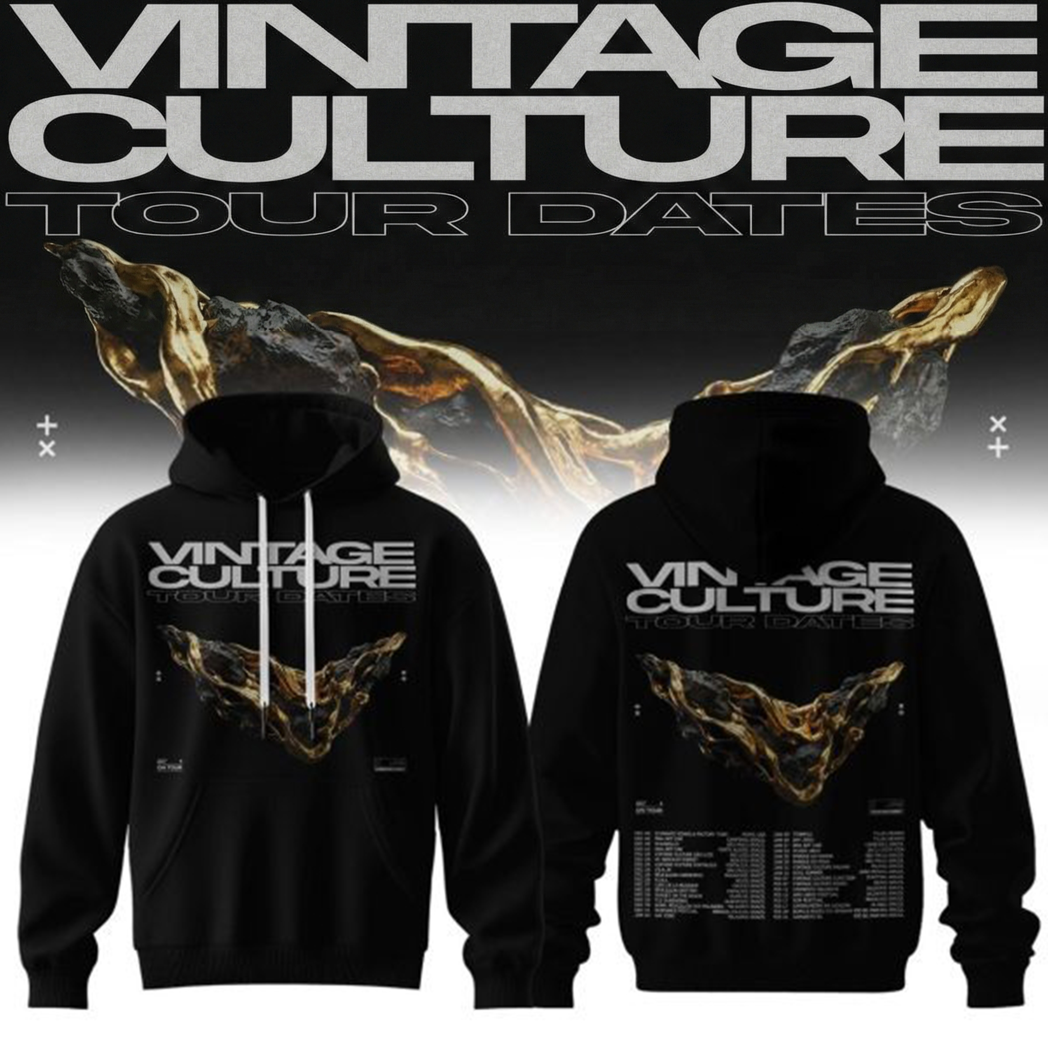 Vintage Culture Gabss Tour Dates 2026 Hoodie Vintage Culture Apparel Unique Gift For Music Lovers