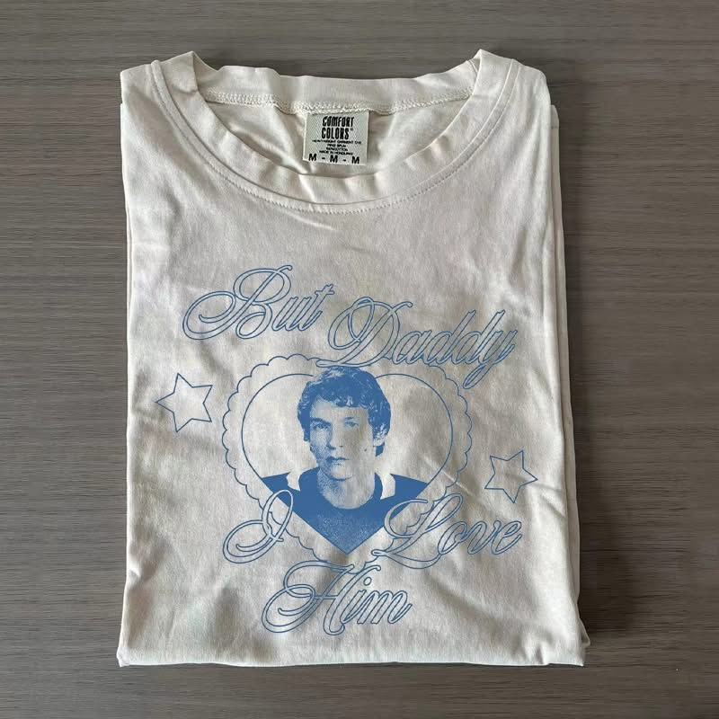 Vintage Hockey Romance But Daddy I Love Him T-Shirt Best Gift For Hockey Fans