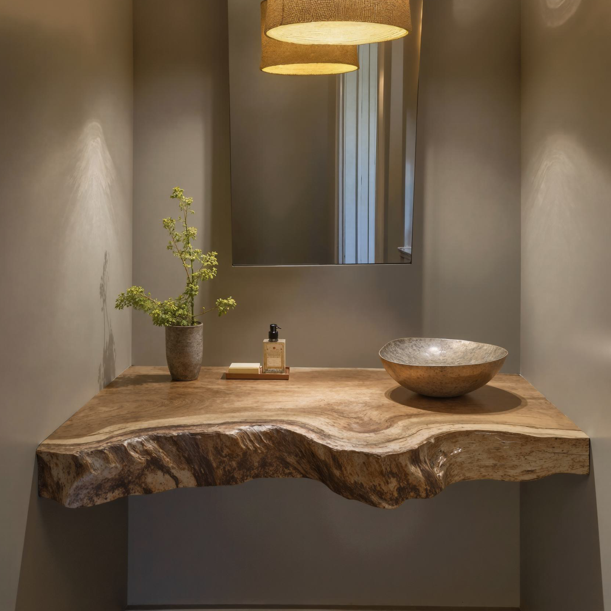 Vintage Rustic Bathroom Vanity Floating Shelf For Cozy Bathroom Decor SILDTBRV112