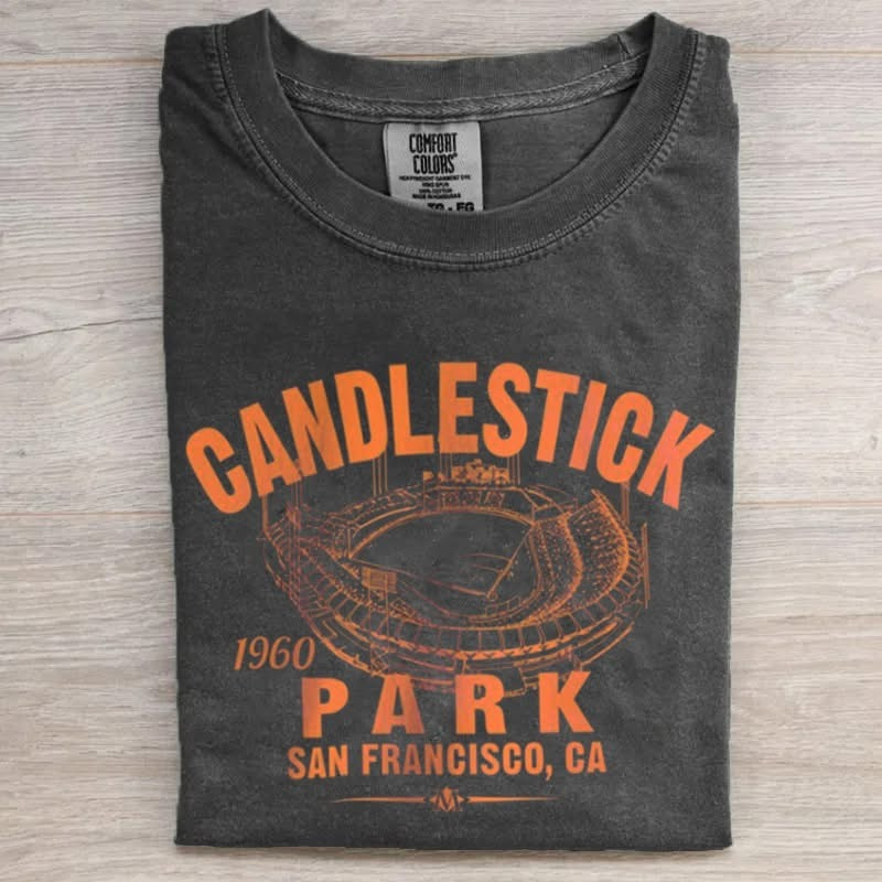 Vintage San Francisco 49ers Football Candlestick Park 1960 T-Shirt Classic Stadium Merch Best Gift For Fans