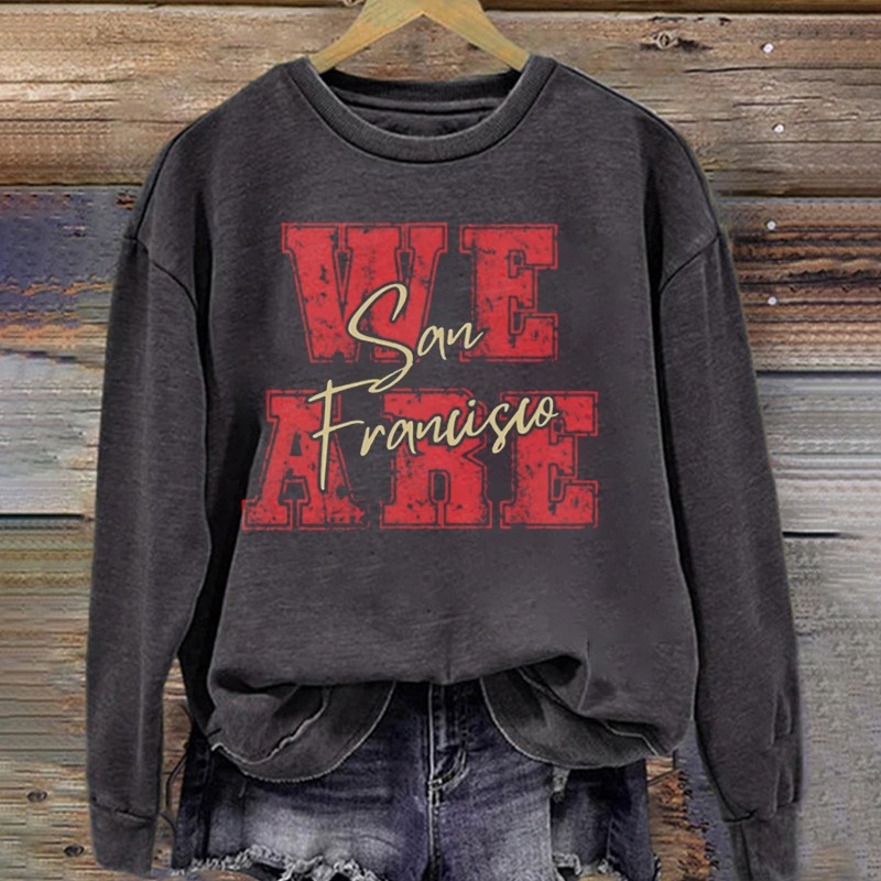 Vintage San Francisco 49ers Football Sweatshirt 49ers Apparel Classic Team Merch Best Gift For Fans