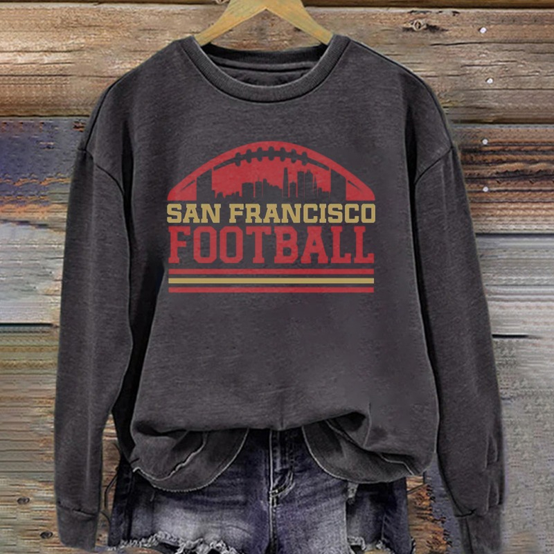 Vintage San Francisco 49ers Football Sweatshirt Classic Team Merch Best Gift For Fans