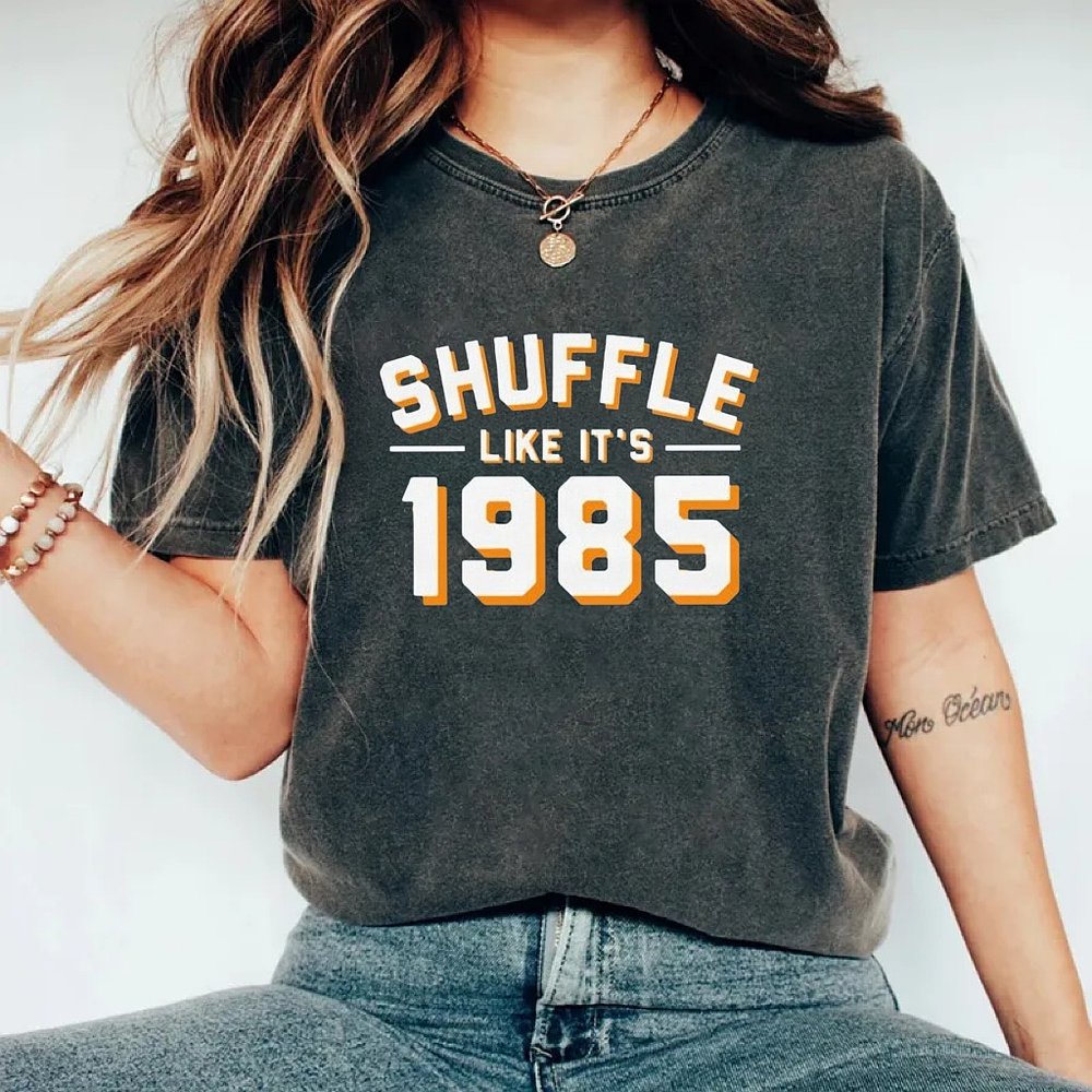 Vintage Shuffle Like Its 1985 Chicago Bears T-Shirt Best Gift For Football Fans