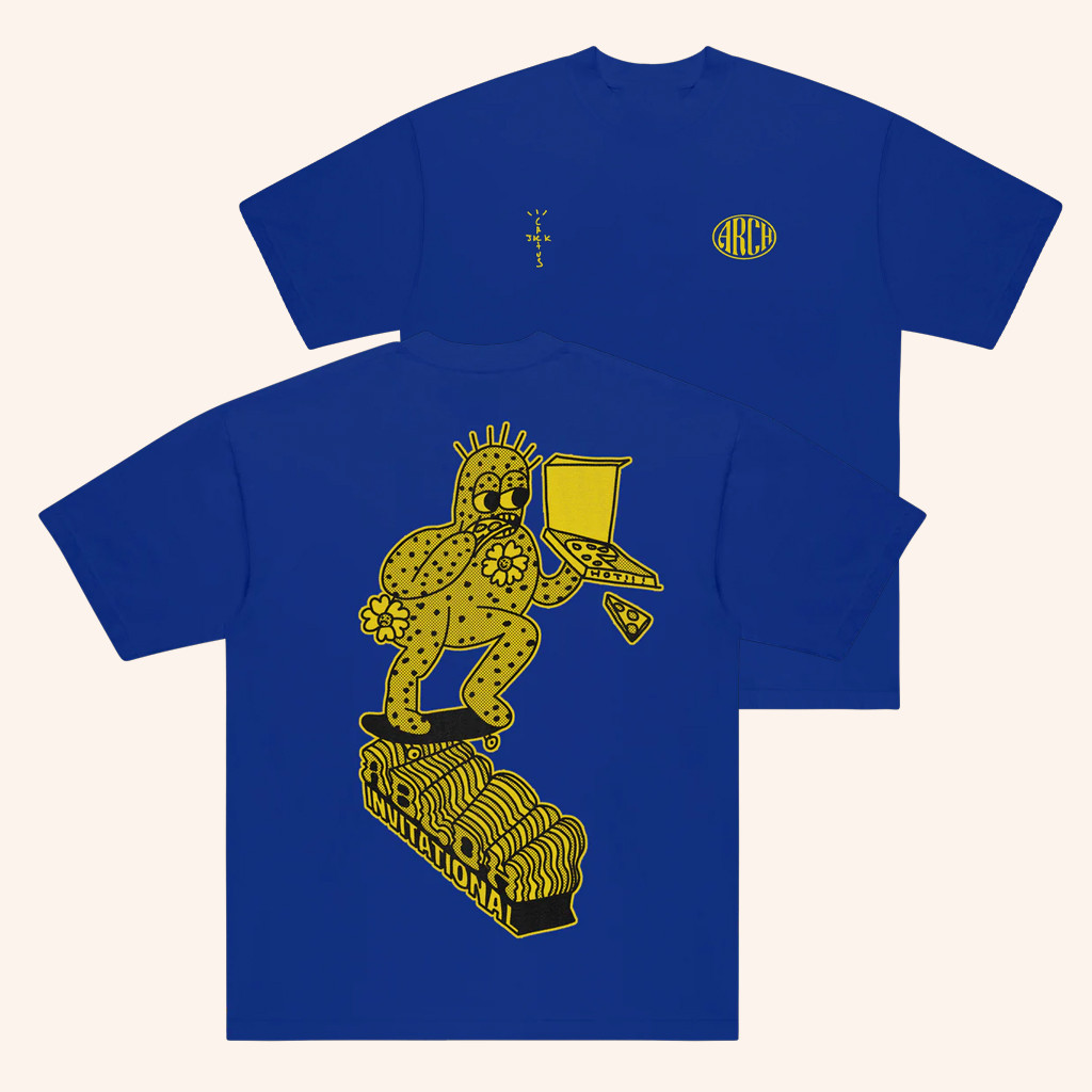 Virgil Abloh Archive Merch CJ X Arch Cactus Skate T-Shirt For Friends