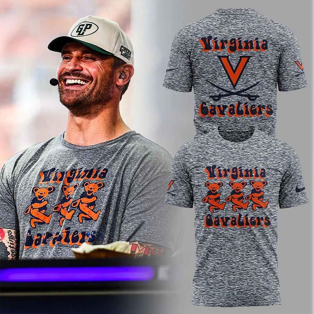 Virginia Cavaliers Chris Long Grateful Dead 2025 T-Shirt Cavs Merch Best Gift For Football Fans