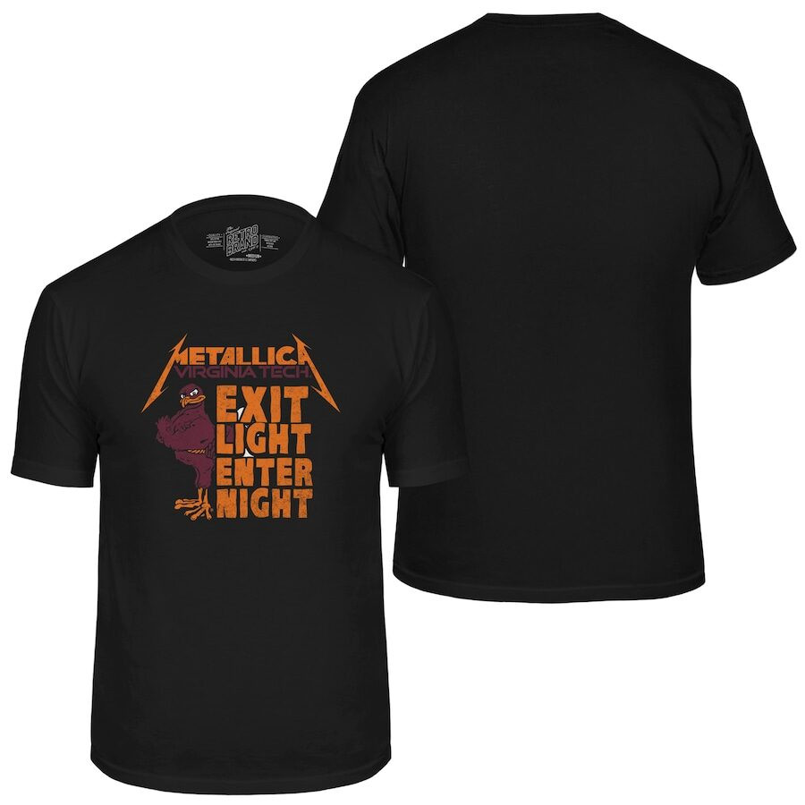 Virginia Tech Metallica Enter Night Black Shirt Perfect Gift Idea For Rock Fans