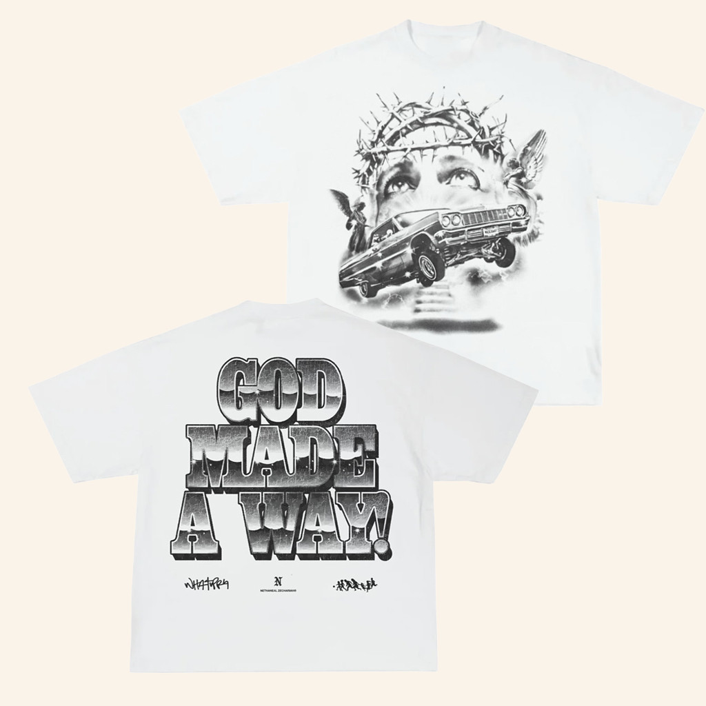 WHATUPRG Merch NZ God Made A Way T-Shirt For Rap Lovers