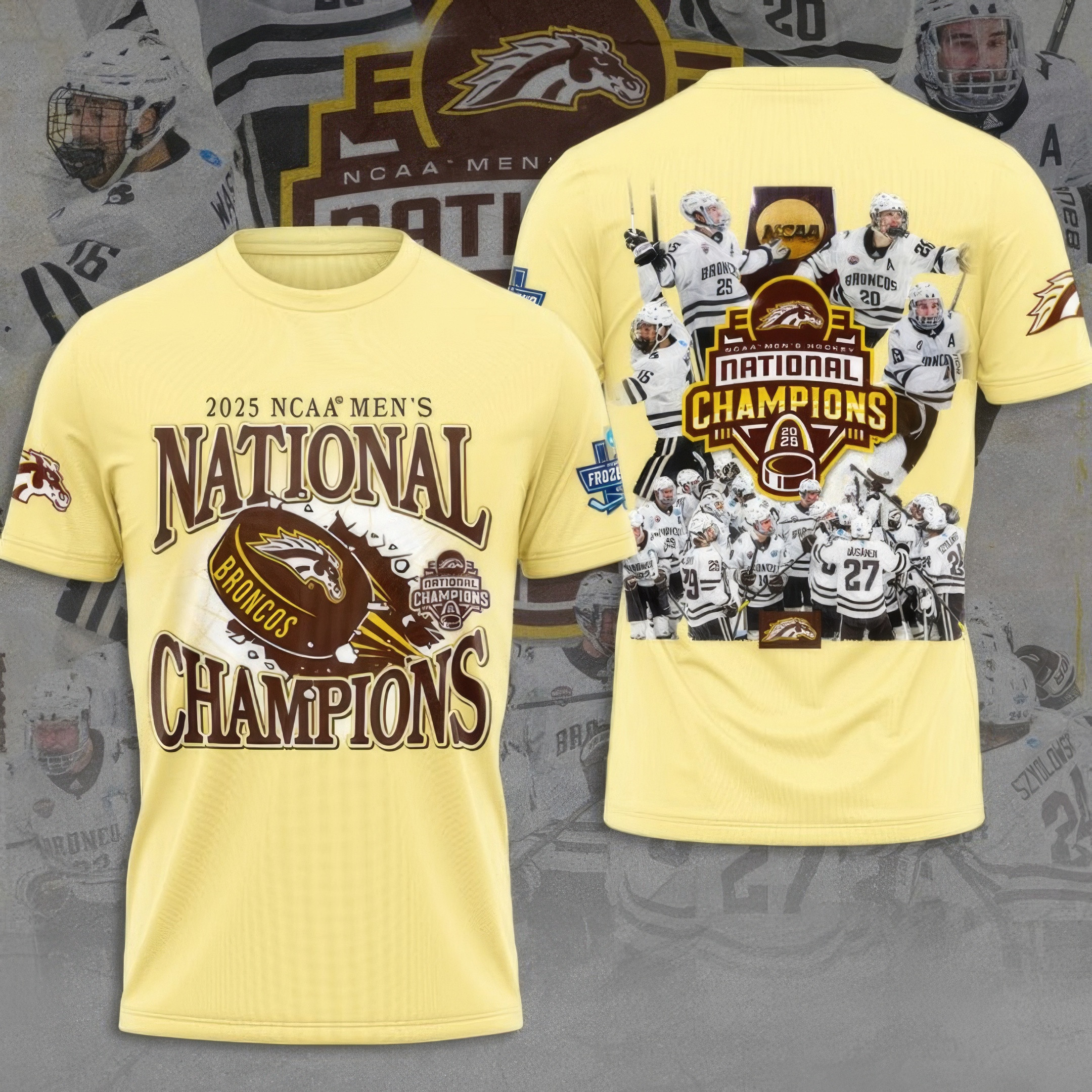 WMU Hockey 2025 National Champion Shirt Cool Gifts For Hockey Fans