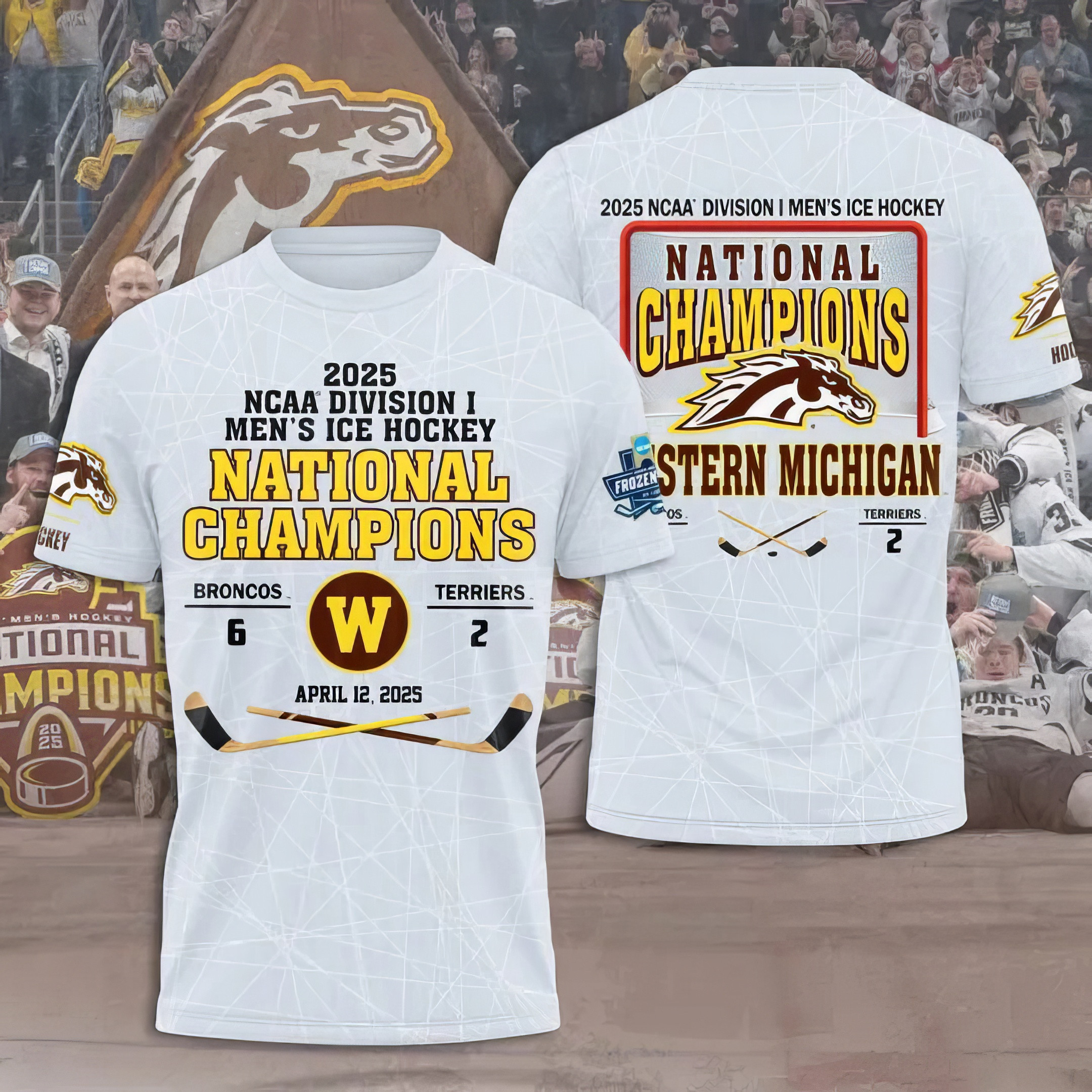 WMU Hockey 2025 National Champion Shirt Gifts For Hockey Enthusiasts