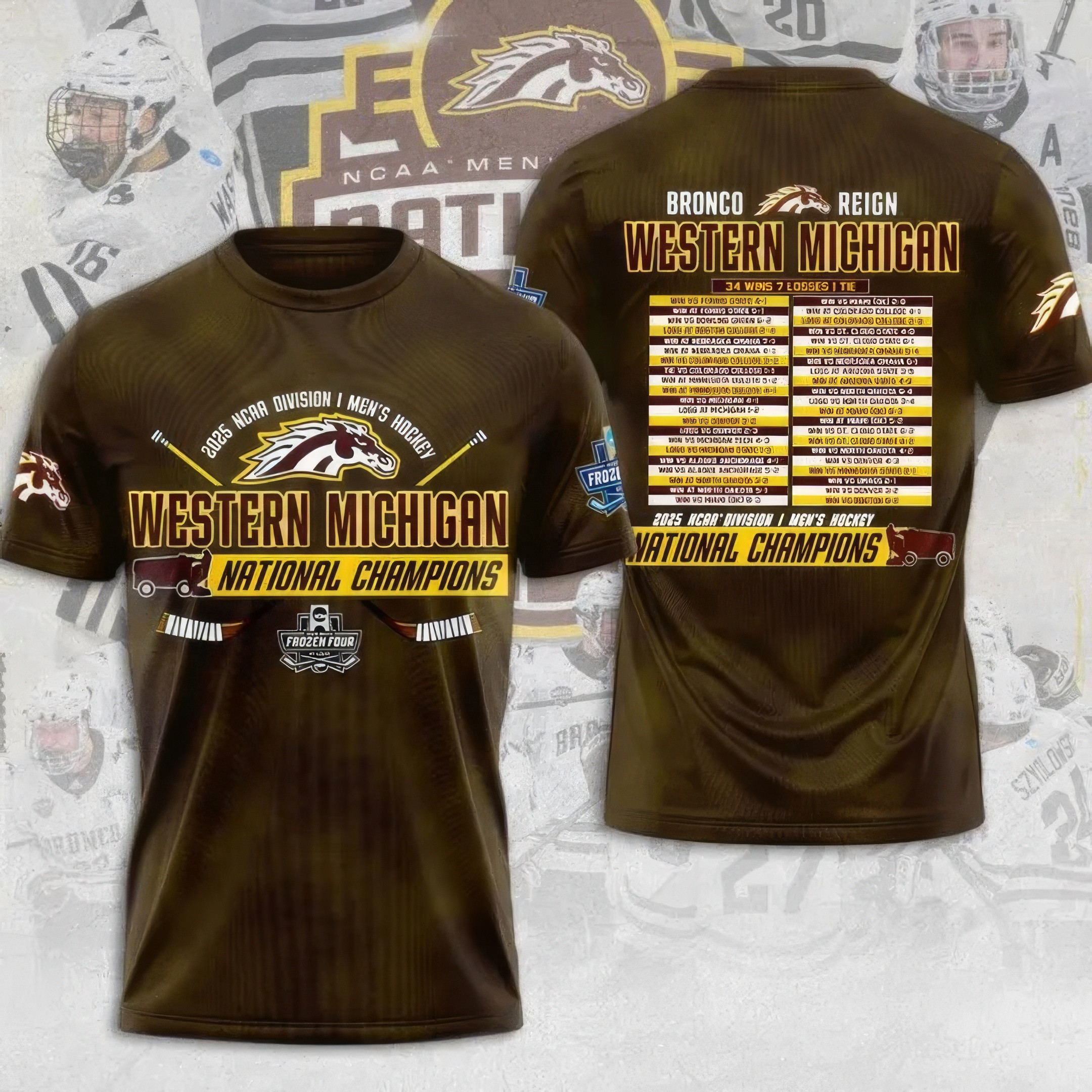 WMU Hockey 2025 National Champion Shirt Presents For Hockey Fans