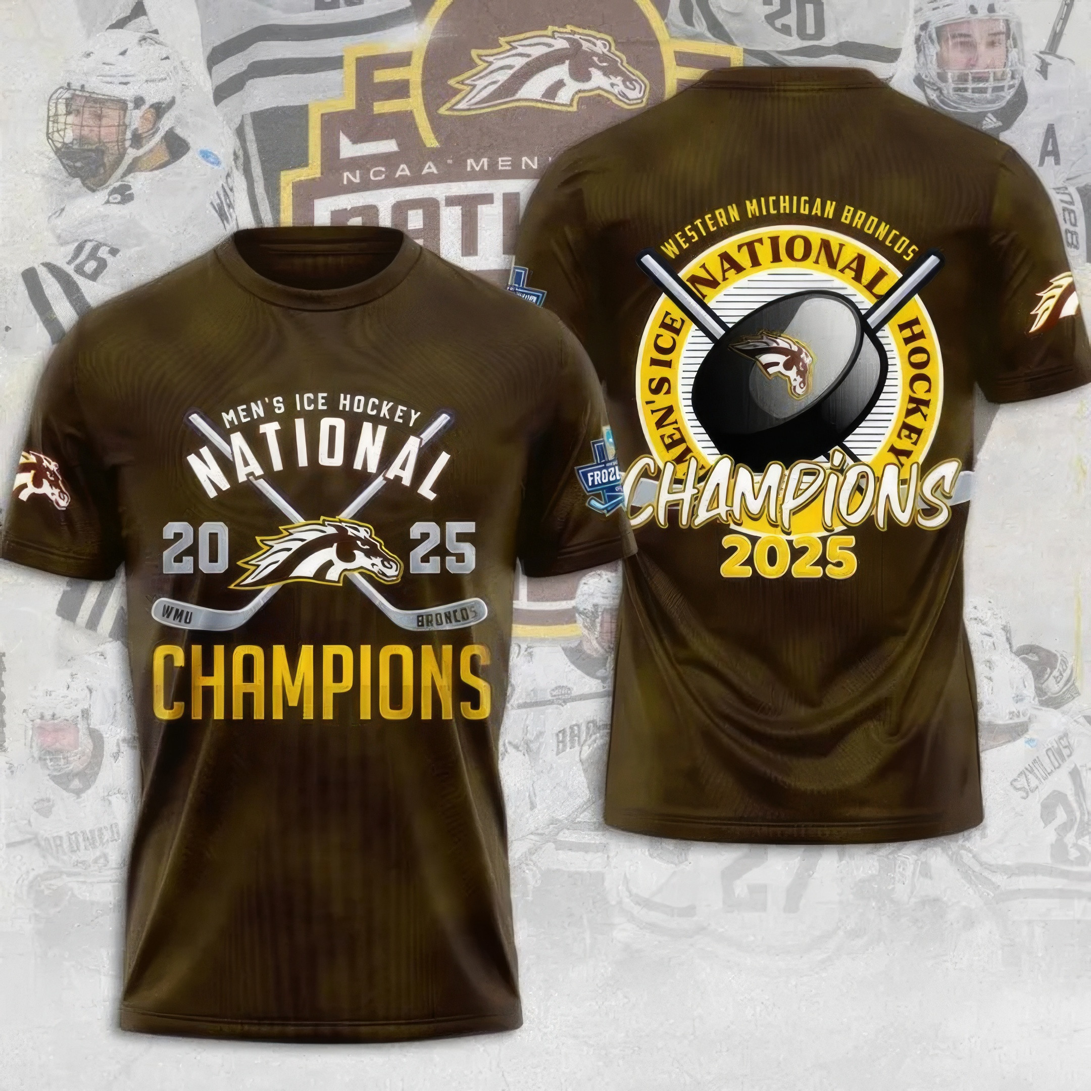 WMU Hockey 2025 National Champion Shirt Presents For Hockey Lovers