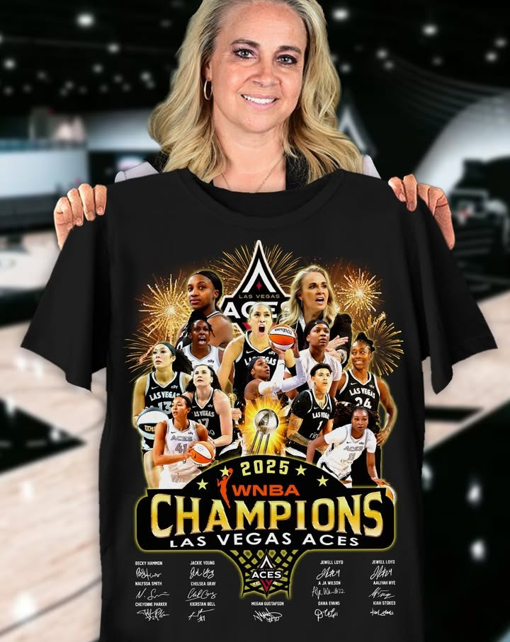 WNBA Champions Las Vegas Aces 2025 T-Shirt Aces Championship Fan Apparel