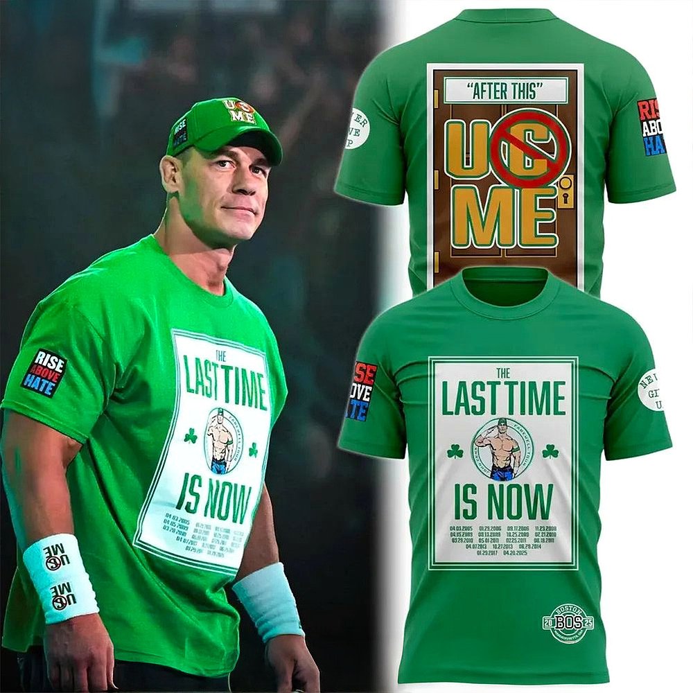 WWE John Cena Farewell 2025 Boston T-Shirt WWE Merch Best Gift For Wrestling Fans