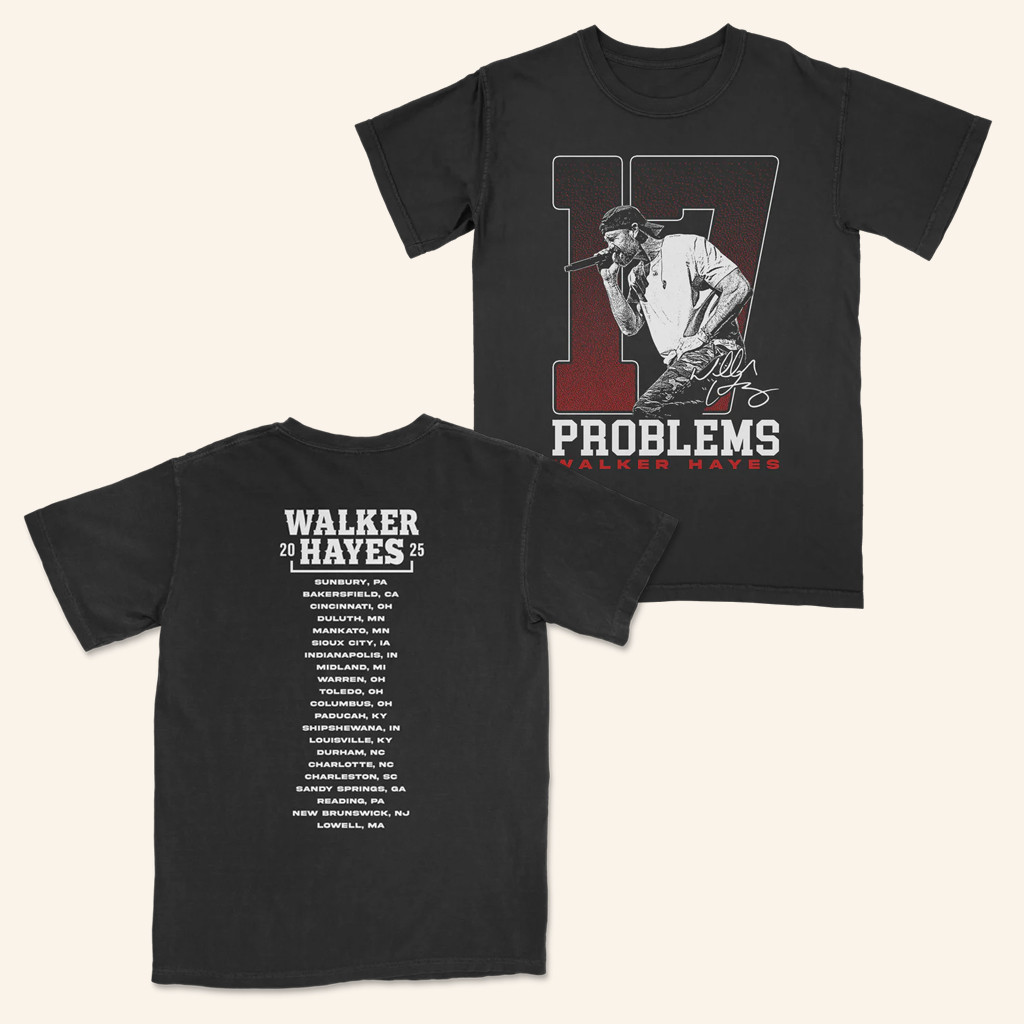 Walker Hayes Merch 17 Problems Photo T-Shirt For Music Lovers