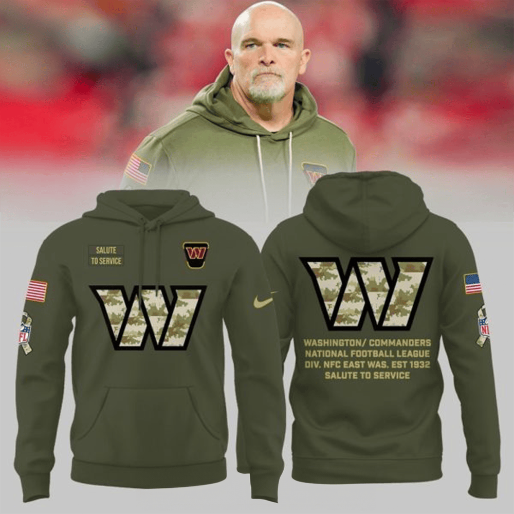 Washington Commanders Salute To Service Hoodie National Football League Merch Best Gift For Football Fans
