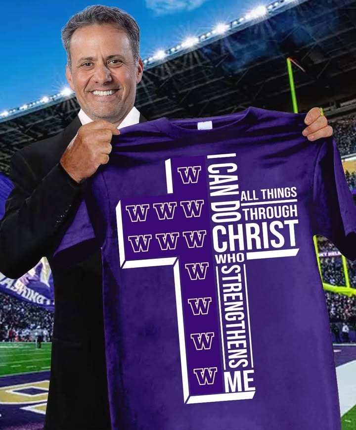 Washington Huskies Football Faith Shirt I Can Do All Things Through Christ Who Strengthens Me