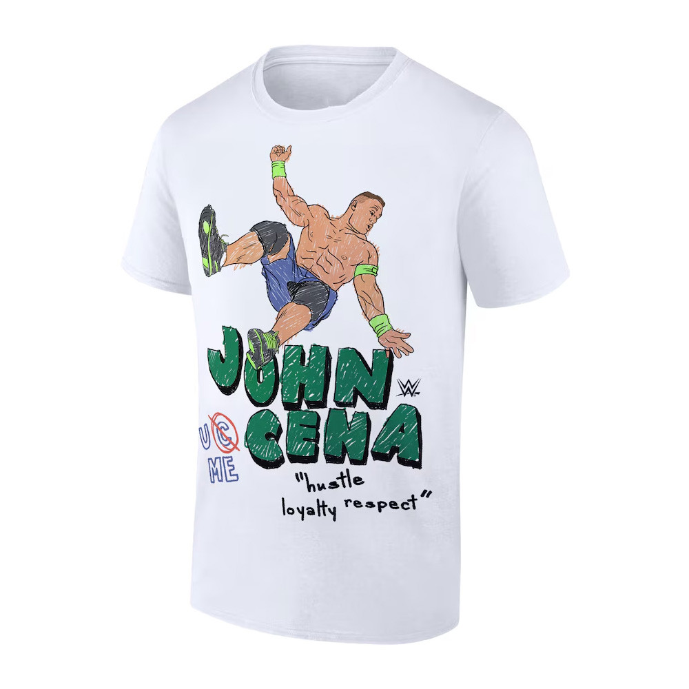 White John Cena U Can't See Me T-Shirt Good Father's Day Presents