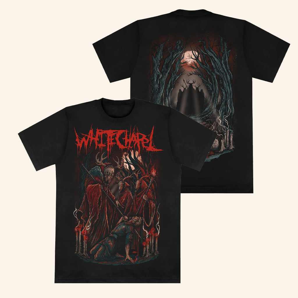 Whitechapel Band Merch Rituals Of Hate Black T-Shirt For Music Lovers