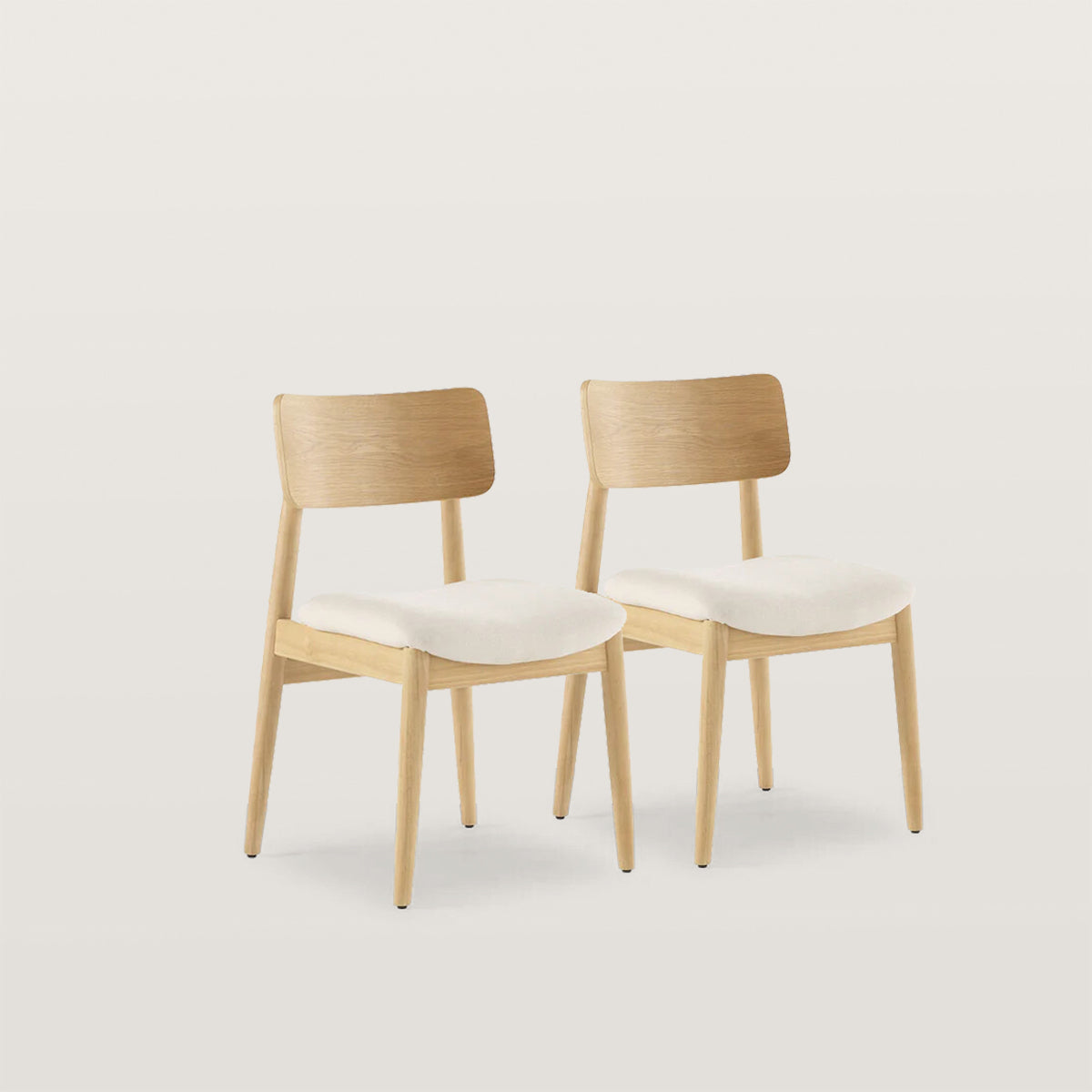 Wooden Chair with Waterproof Fabric Soft Cushion