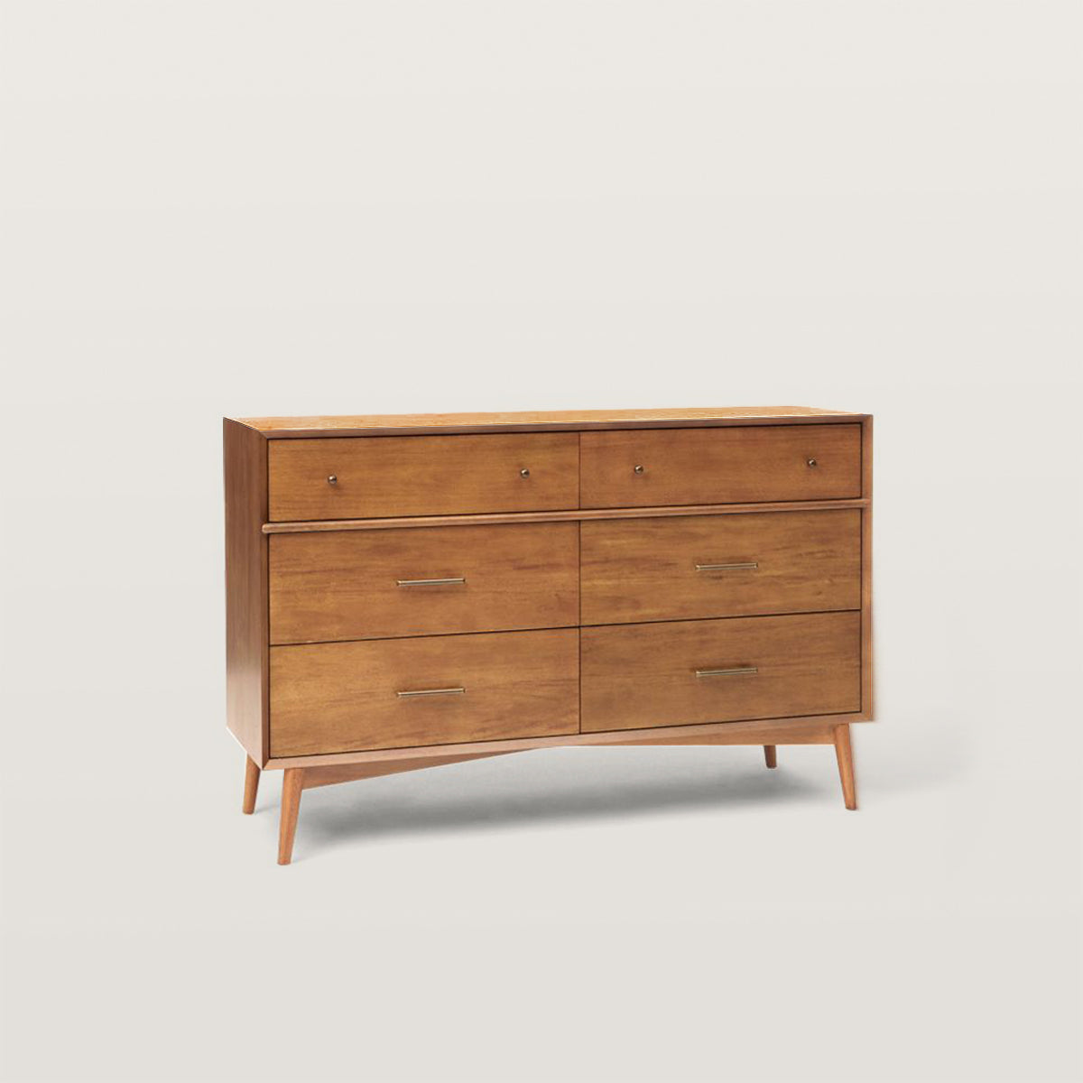 Wooden Storage Side Cabinet with 6 Drawers