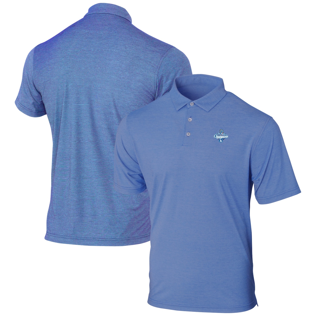 World Series Merch 2025 Los Angeles Dodgers Powder Blue World Series Champions Polo Shirt