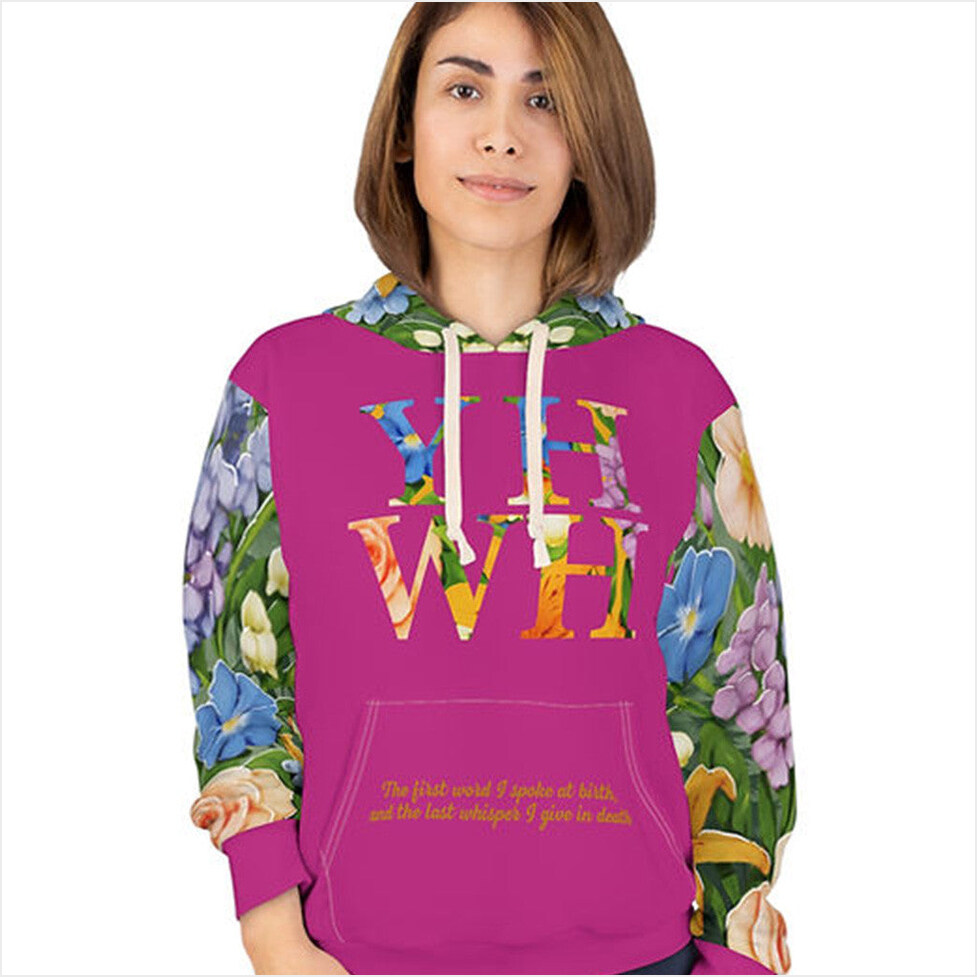 YHWH Floral Hoodie Gift Ideas For Mother Birthday Gifts For Friends Christmas Presents Ideas