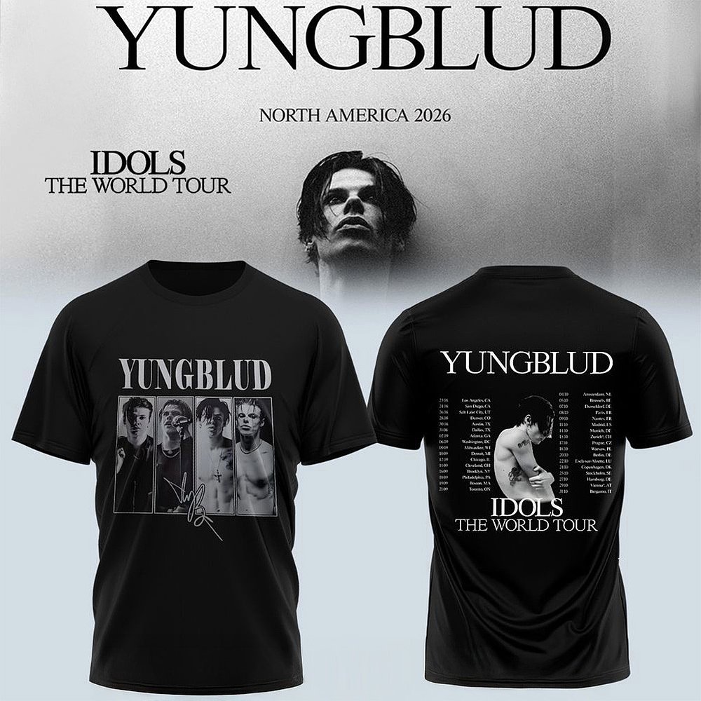 YUNGBLUD Idols World Tour T-Shirt Artist Merch Best Gift For Music Fans
