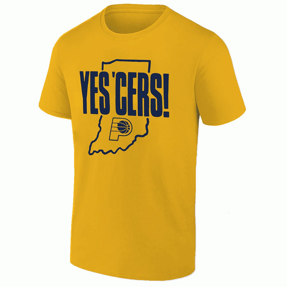 Yes Cers Shirt Yellow Gold Indiana Pacers Fan Merch Basketball Gifts For Men Women