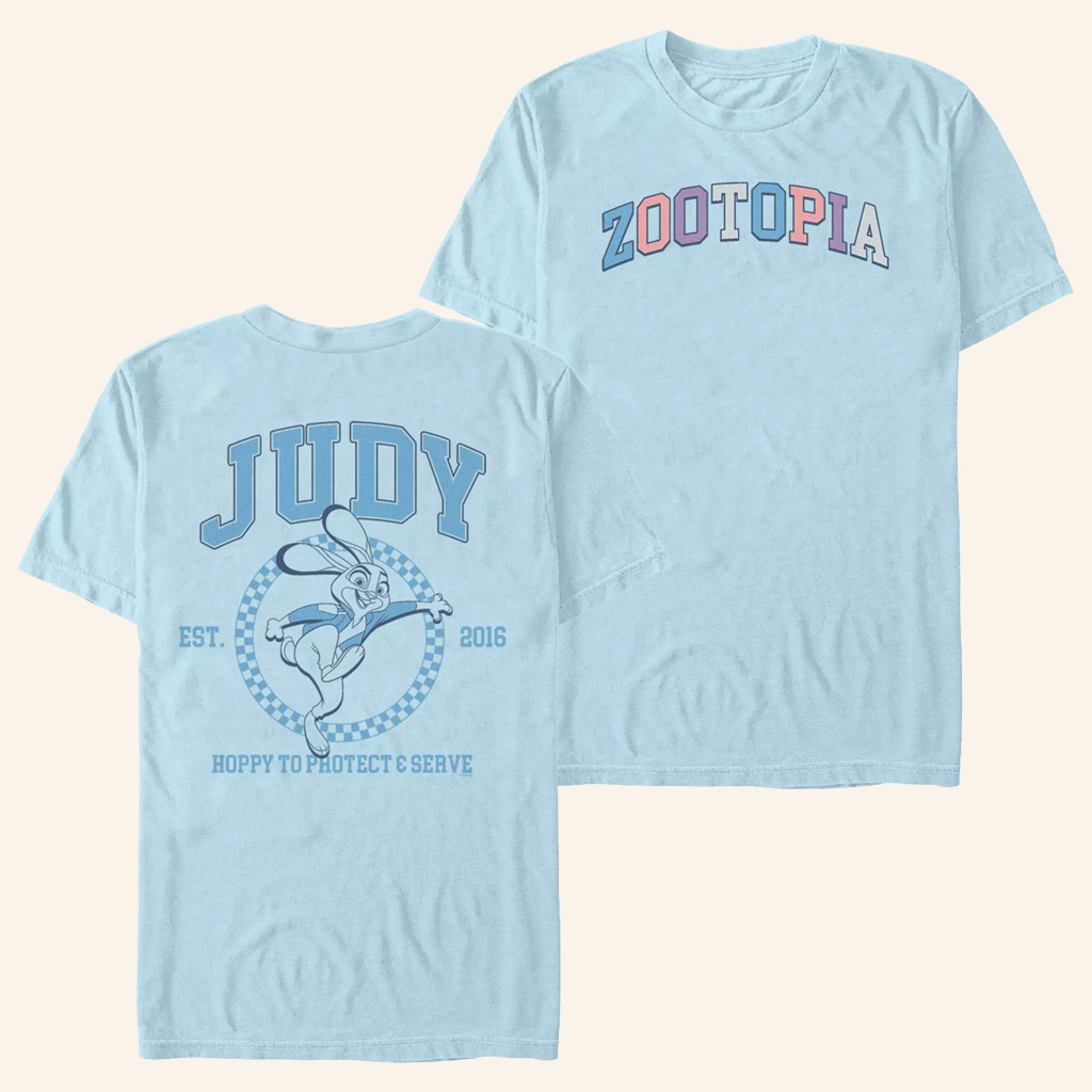 Zootopia Merch Judy Hoppy To Protect And Serve T-Shirt For Friends